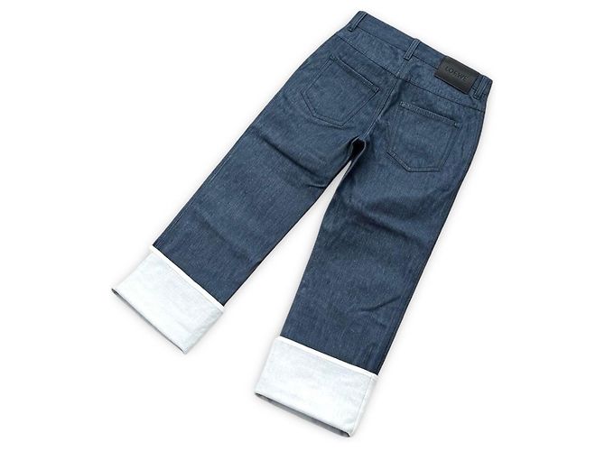 Vaqueros Loewe Fisherman de tiro alto con puños blancos - vista 17