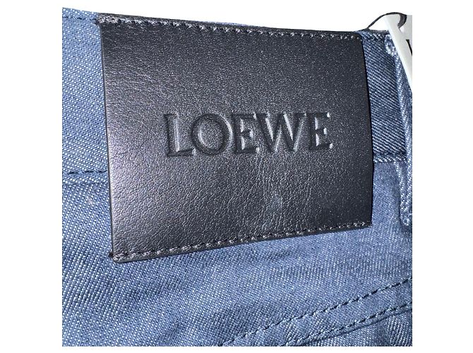 Vaqueros Loewe Fisherman de tiro alto con puños blancos - vista 5