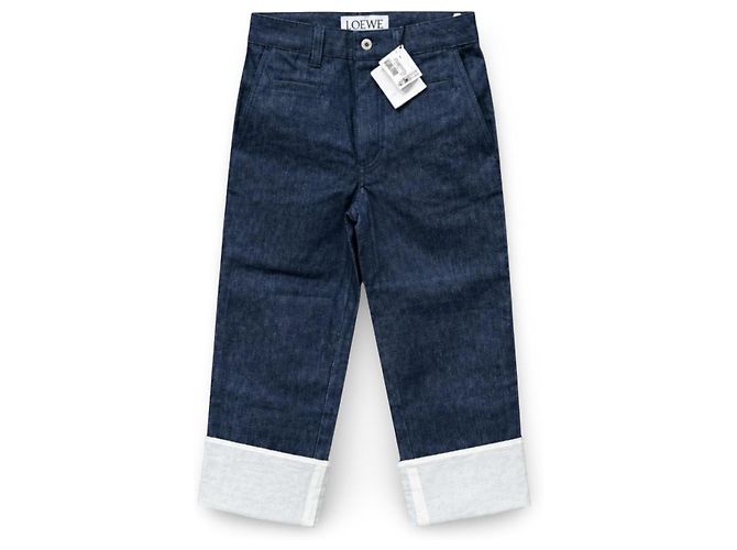 Vaqueros Loewe Fisherman de tiro alto con puños blancos - vista 6