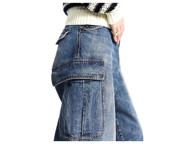 Christian Dior Calças Cargo Denim - vista 6