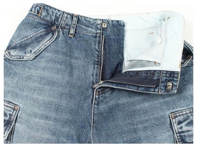 Christian Dior Calças Cargo Denim - vista 7