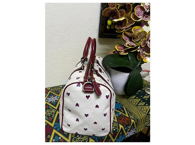 Borsa Gucci Boston stampa cuori - vista 3