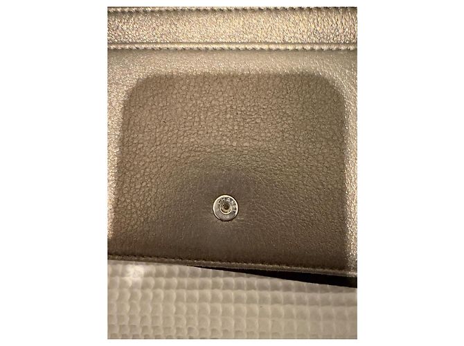 Chanel Wallet On Chain Camélia Metallic-Leder Tasche Grau - Ansicht 12