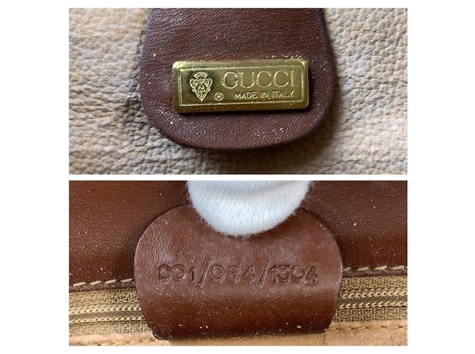 Borsa a tracolla Gucci Old Gucci in pelle e tela - vista 3