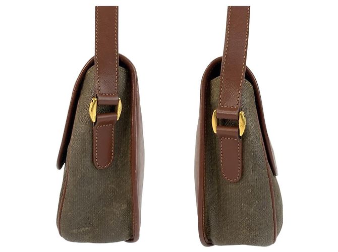Borsa a tracolla Gucci Old Gucci in pelle e tela - vista 8