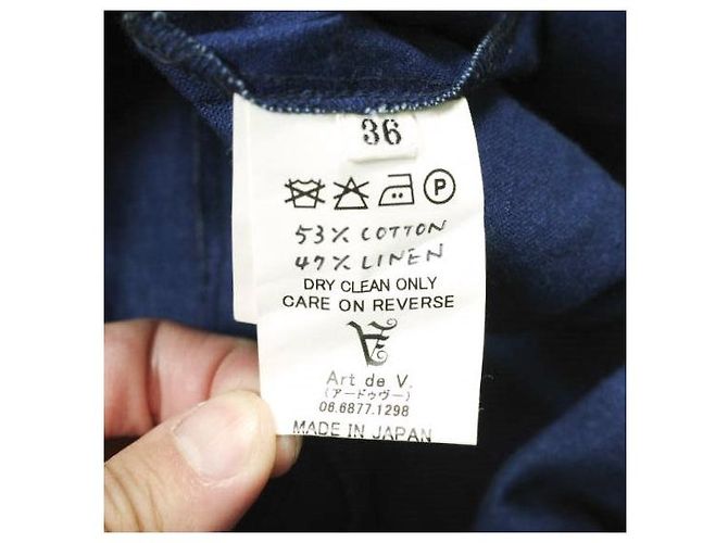 Autre Marque Art de V. Casaco Robe em Algodão e Linho - vista 8
