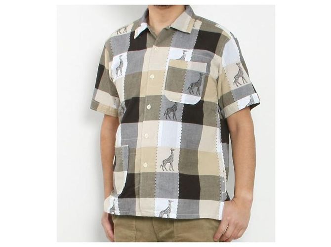 Autre Marque Engineered Garments Camp Shirt Cotton Giraffe Jacquard Shirt Cotton - vista 3