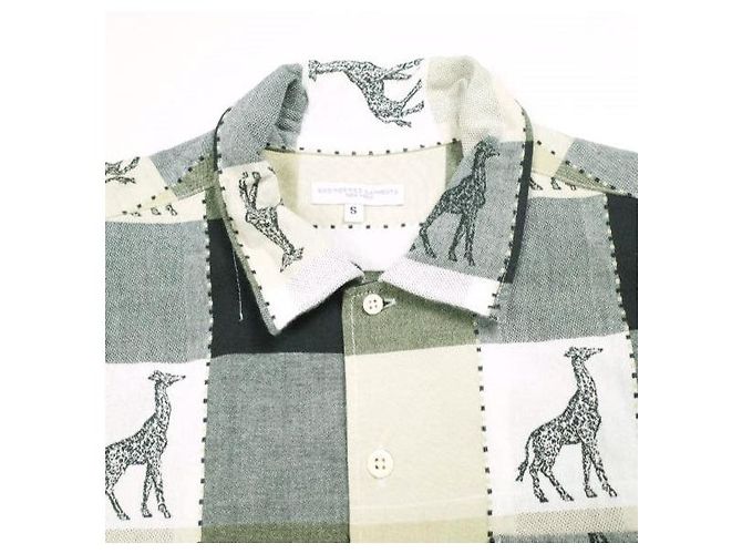 Autre Marque Engineered Garments Camp Shirt Cotton Giraffe Jacquard Shirt Cotton - vista 5