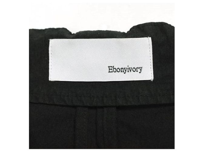 Autre Marque Chaqueta sin cuello Ebonyivory de algodón y nailon - vista 7
