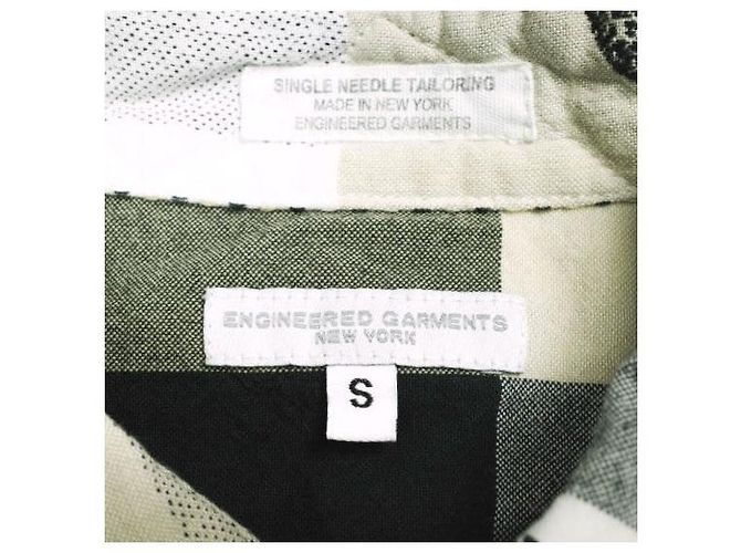 Autre Marque Engineered Garments Combo Short Collar Shirt Cotton Giraffe Jacquard Shirt - Ansicht 8