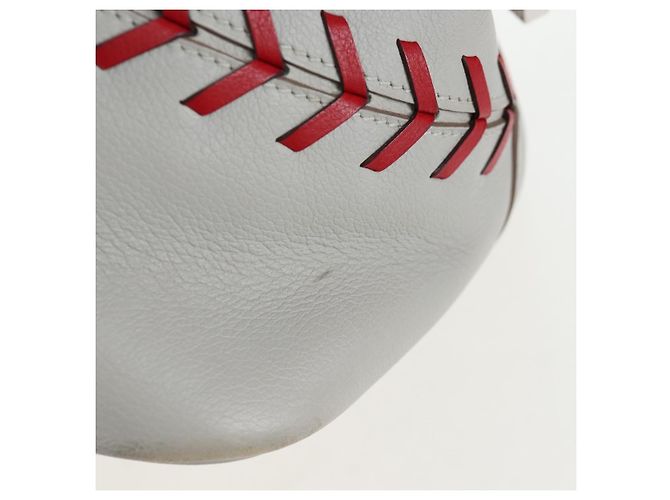 Hermès HERMES Bolide 1923 Baseball 45 Bolsa de Mão Couro Gray Silver - vista 5