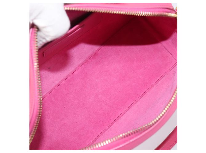 Autre Marque Borsa a mano Baby Duffel SAINT LAURENT in pelle 2way Pink Gold - vista 10