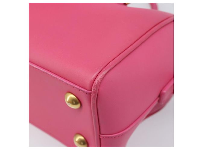 Autre Marque Borsa a mano Baby Duffel SAINT LAURENT in pelle 2way Pink Gold - vista 18