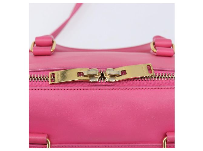Autre Marque Borsa a mano Baby Duffel SAINT LAURENT in pelle 2way Pink Gold - vista 22