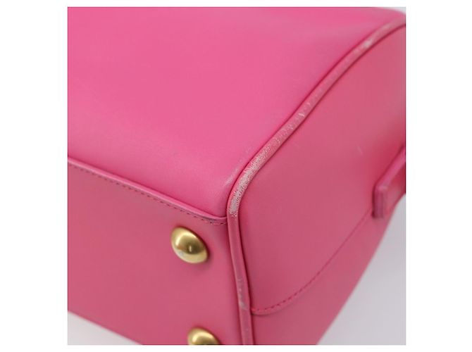 Autre Marque Borsa a mano Baby Duffel SAINT LAURENT in pelle 2way Pink Gold - vista 9