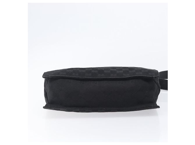 Borsa a Tracolla GUCCI GG Canvas Nero Argento 120841 - vista 5