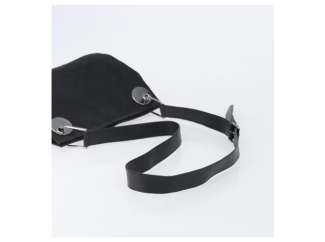 Borsa a Tracolla GUCCI GG Canvas Nero Argento 120841 - vista 7