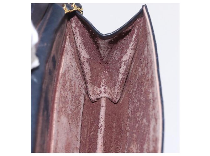 Borsa a tracolla CHANEL Matelasse con catena in pelle d'agnello nera e oro CC - vista 24