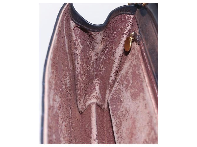 Borsa a tracolla CHANEL Matelasse con catena in pelle d'agnello nera e oro CC - vista 25
