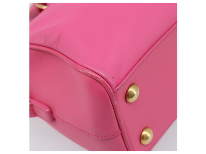 Autre Marque Borsa a mano Baby Duffel SAINT LAURENT in pelle 2way Pink Gold - vista 17