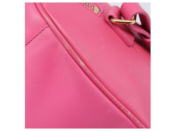 Autre Marque Borsa a mano Baby Duffel SAINT LAURENT in pelle 2way Pink Gold - vista 21