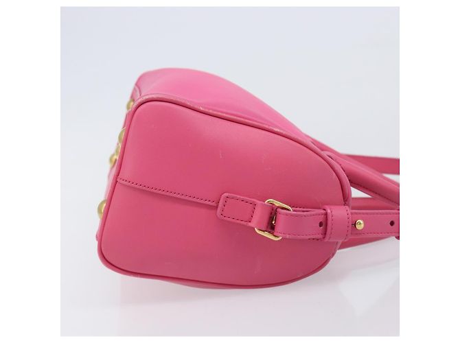 Autre Marque Borsa a mano Baby Duffel SAINT LAURENT in pelle 2way Pink Gold - vista 3