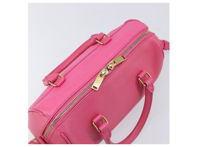 Autre Marque Borsa a mano Baby Duffel SAINT LAURENT in pelle 2way Pink Gold - vista 6