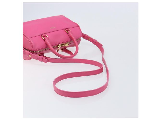 Autre Marque Borsa a mano Baby Duffel SAINT LAURENT in pelle 2way Pink Gold - vista 8