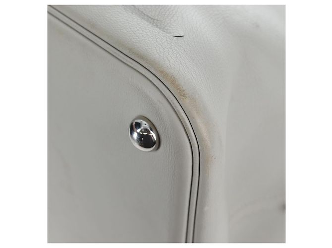 Hermès HERMES Bolide 1923 Baseball 45 Bolsa de Mão Couro Cinza Prata - vista 20