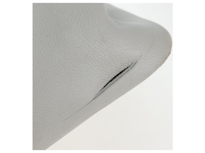 Hermès HERMES Bolide 1923 Baseball 45 Bolsa de Mão Couro Cinza Prata - vista 3