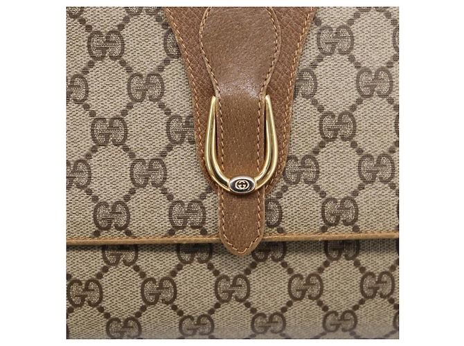 Borsa a tracolla GUCCI GG Supreme PVC Beige Gold 94 02 050 - vista 17