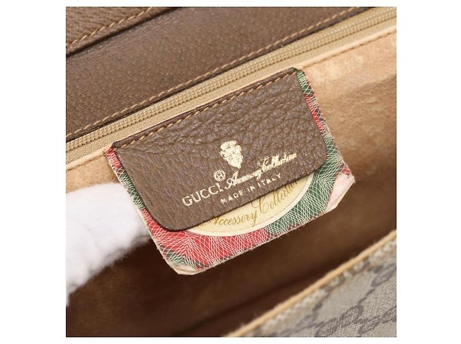 Borsa a tracolla GUCCI GG Supreme PVC Beige Gold 94 02 050 - vista 18
