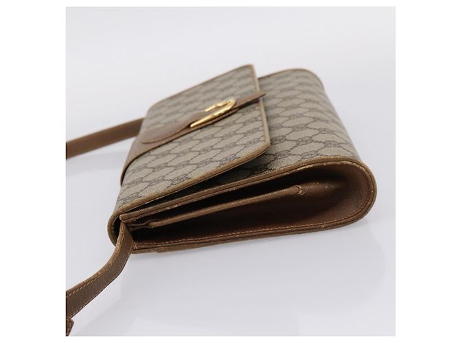 Borsa a tracolla GUCCI GG Supreme PVC Beige Gold 94 02 050 - vista 3