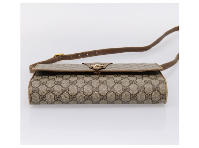 Borsa a tracolla GUCCI GG Supreme PVC Beige Gold 94 02 050 - vista 5