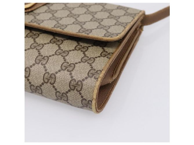 Borsa a tracolla GUCCI GG Supreme PVC Beige Gold 94 02 050 - vista 9