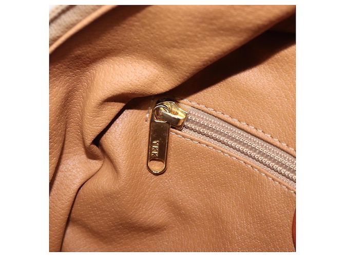 Triomphe Céline Bolsa de mão CELINE Macadam Canvas PVC Leather Brown Gold - vista 25