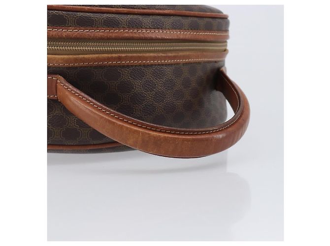 Triomphe Céline Bolsa de mão CELINE Macadam Canvas PVC Leather Brown Gold - vista 7