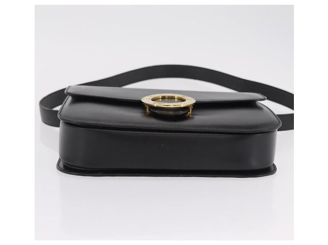 Edge Céline CELINE Handtasche aus Leder 2way Schwarz Goldfarben - Ansicht 5