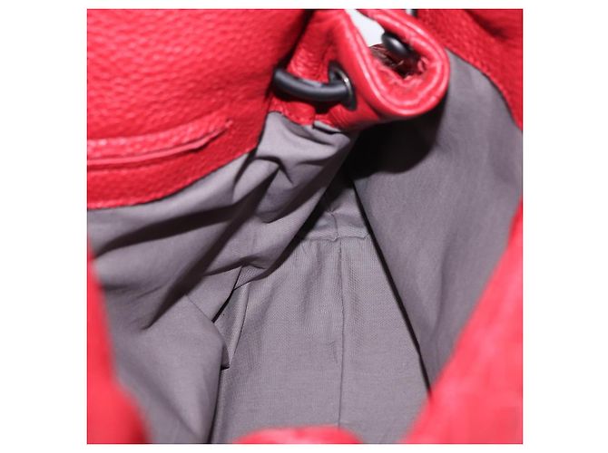 Borsa a tracolla BOTTEGA VENETA INTRECCIATO in pelle rossa - vista 22