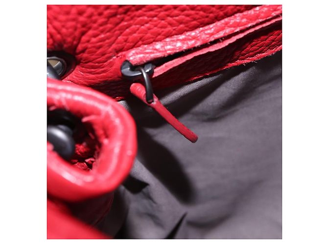Borsa a tracolla BOTTEGA VENETA INTRECCIATO in pelle rossa - vista 23