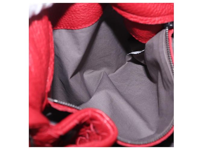 Borsa a tracolla BOTTEGA VENETA INTRECCIATO in pelle rossa - vista 24