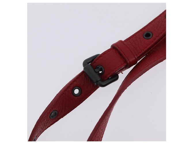 Borsa a tracolla BOTTEGA VENETA INTRECCIATO in pelle rossa - vista 8