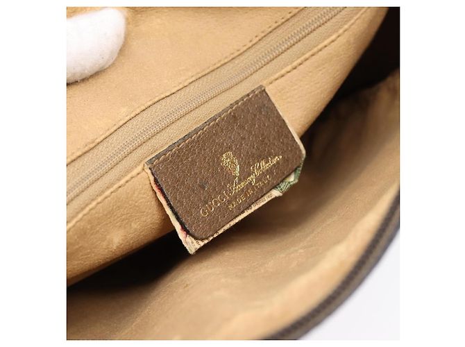 Borsa a tracolla GUCCI GG Supreme Web Sherry Line PVC Beige 56 02 005 - vista 21