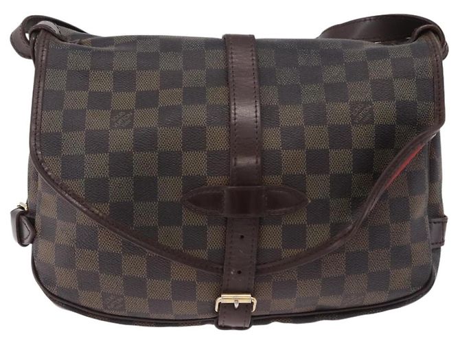 LOUIS VUITTON Damier Ebene Saumur 30 Shoulder Bag SPO N48081 LV - vista 13