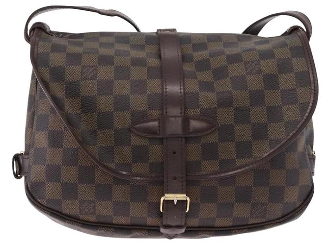 LOUIS VUITTON Damier Ebene Saumur 30 Shoulder Bag SPO N48081 LV - vista 2
