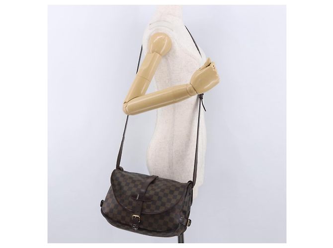 LOUIS VUITTON Damier Ebene Saumur 30 Shoulder Bag SPO N48081 LV - vista 27
