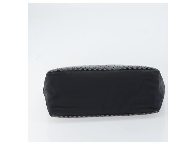 Bolsa de mão PRADA Esmalte Preto Prata - vista 5