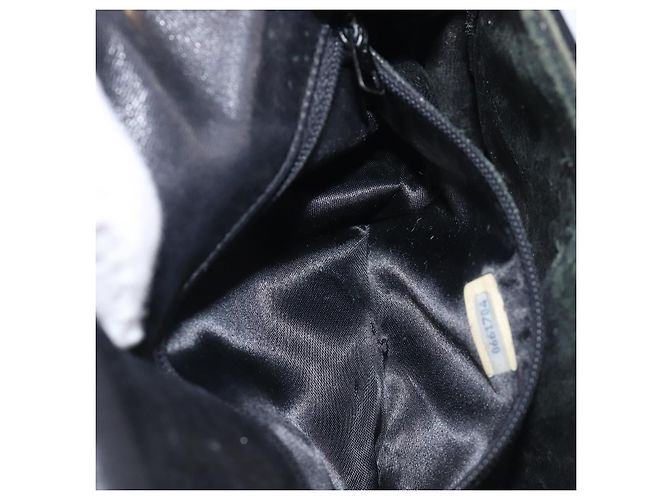 Borsa a tracolla con catena CHANEL Vernice Nera Dorata CC - vista 27