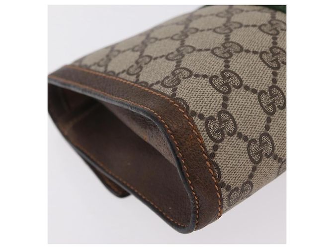 Ophidia Borsa GUCCI GG Supreme Web Sherry Line PVC Beige Gold 84 014 3087 25 - vista 10