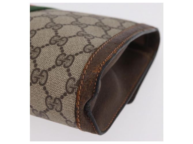 Ophidia Borsa GUCCI GG Supreme Web Sherry Line PVC Beige Gold 84 014 3087 25 - vista 11